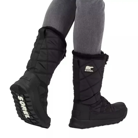 Sorel Women's Black Quilted Winter Boots - Picture 1 of 5